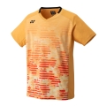 Yonex Badminton T-shirt V-Neck Tournament (official shirt of the national team) 2023 saffron yellow Men